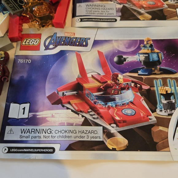 2‎ Lego Marvel 76170 & 76171 Partial Sets W Minifigs & Instructions Spiderman - Picture 8 of 10